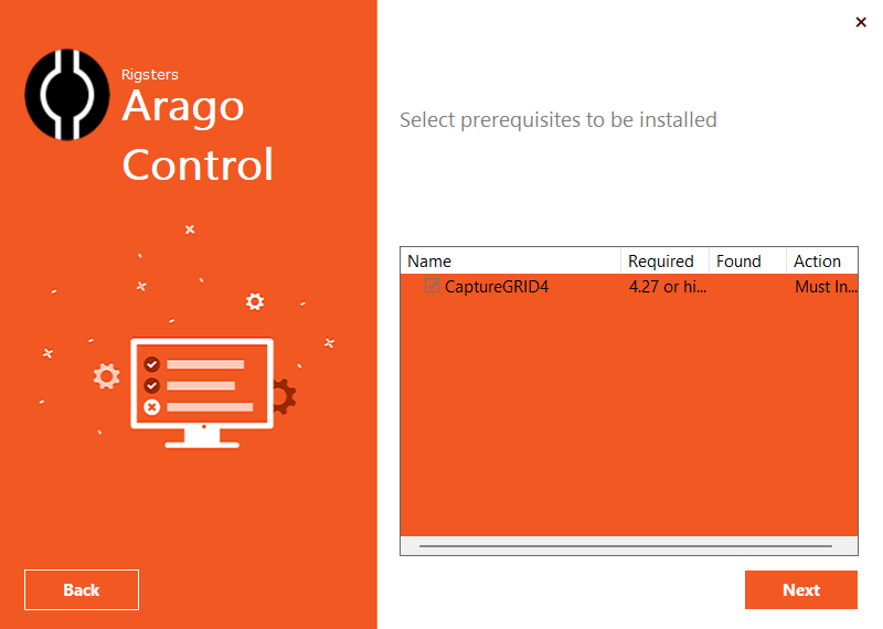 2nd Dialog Capture Grid requirement