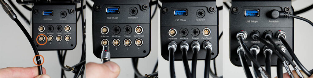 LA4 Camera controller connection LA4 Camera controller connection