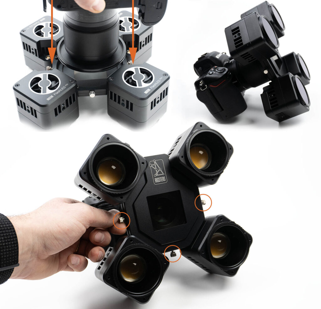 LA4 lens mounting